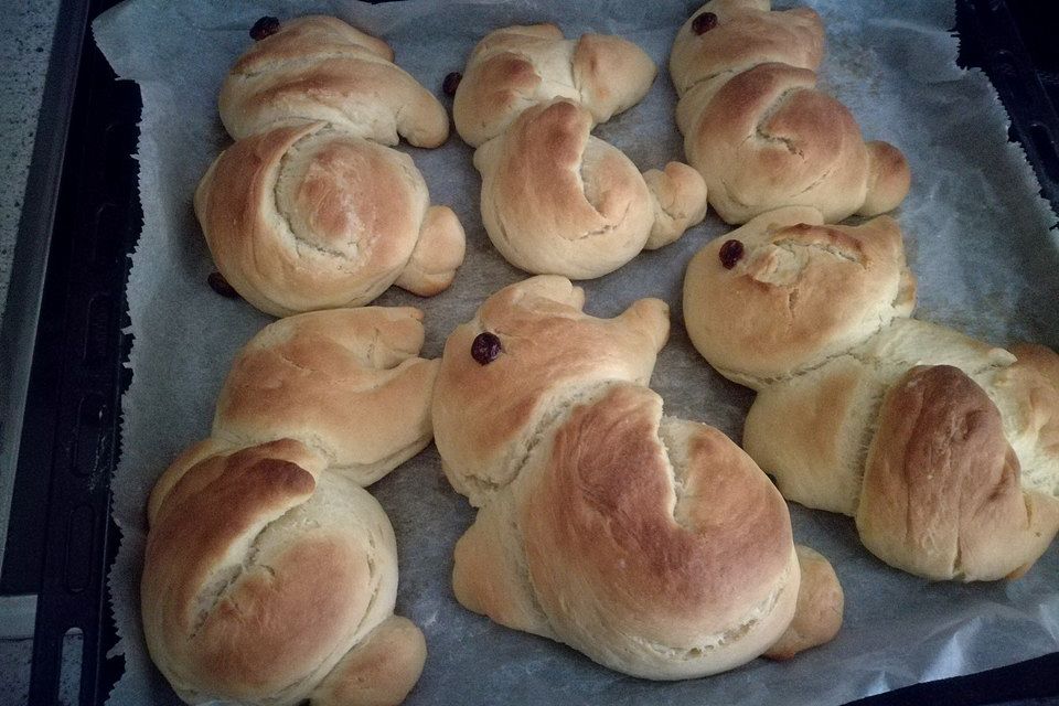 Osterhasen zum Frühstück