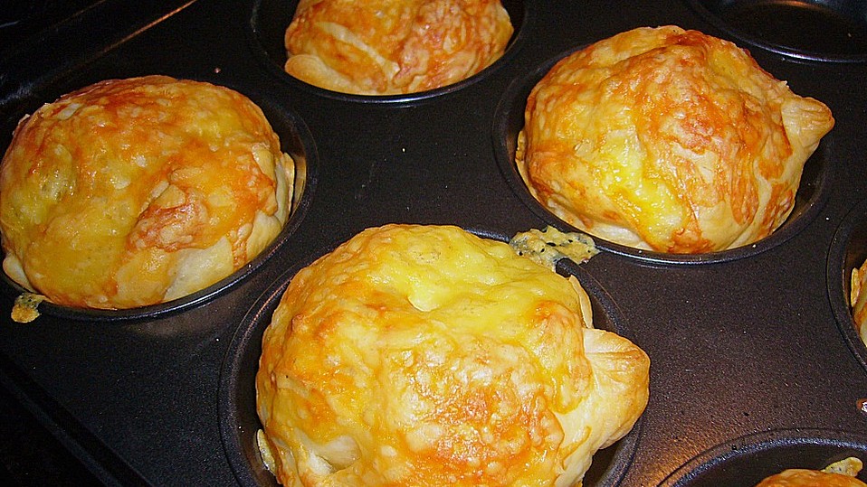 Blätterteig - Schinken - Muffins von funkelsteinchen Blätterteig - Schinken - Muffins von funkelsteinchen
