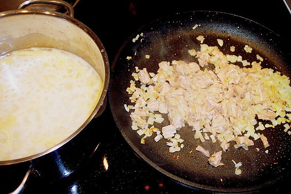 Thunfisch - Nudeln - Käse - Pfanne