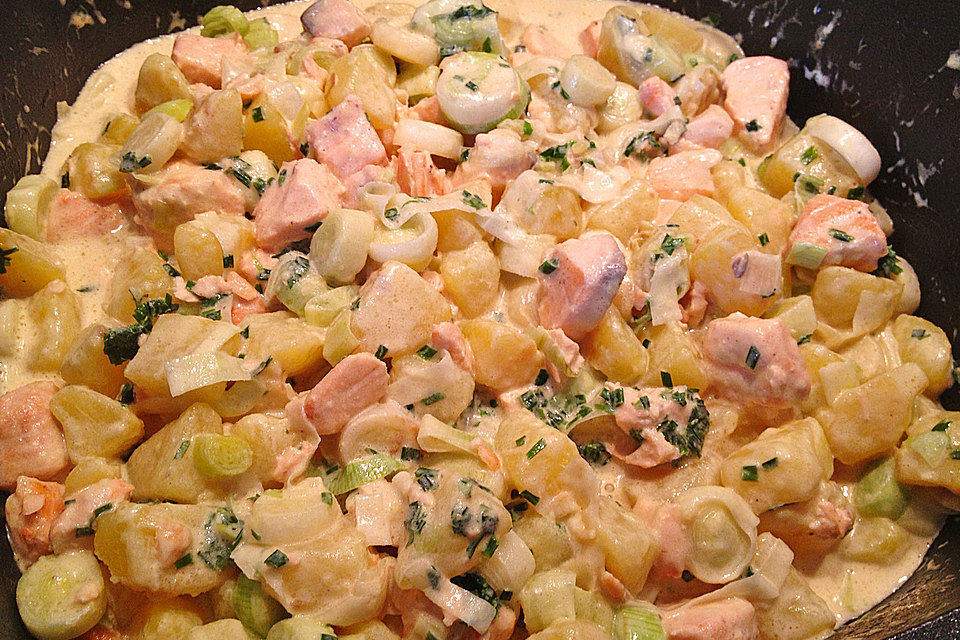 Lachs-Kartoffel-Pfanne