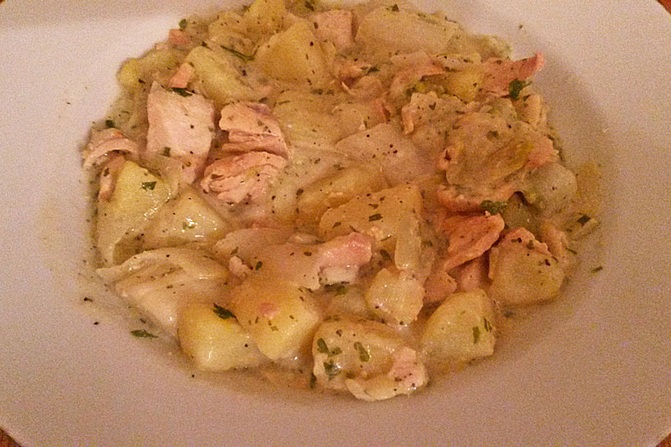 Lachs-Kartoffel-Pfanne