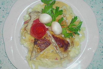 Gefüllte Schweinesteaks