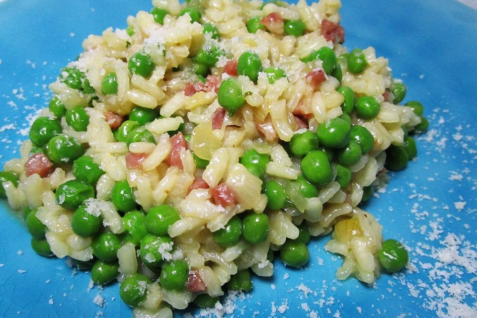 Risotto mit Erbsen