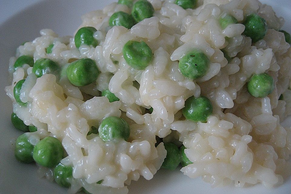 Risotto mit Erbsen