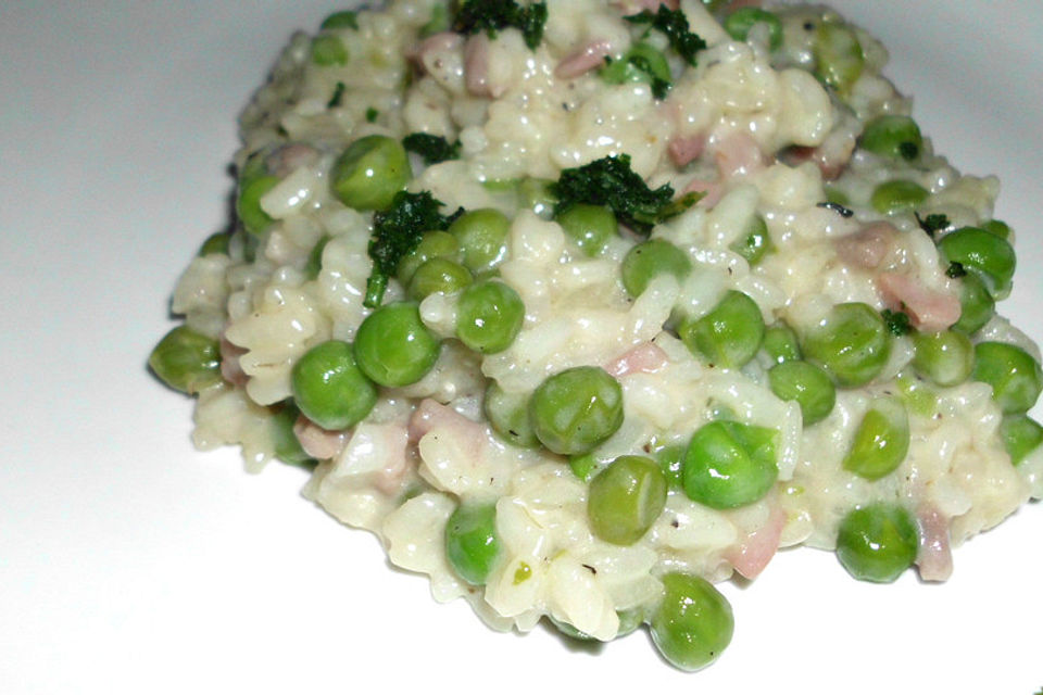 Risotto mit Erbsen