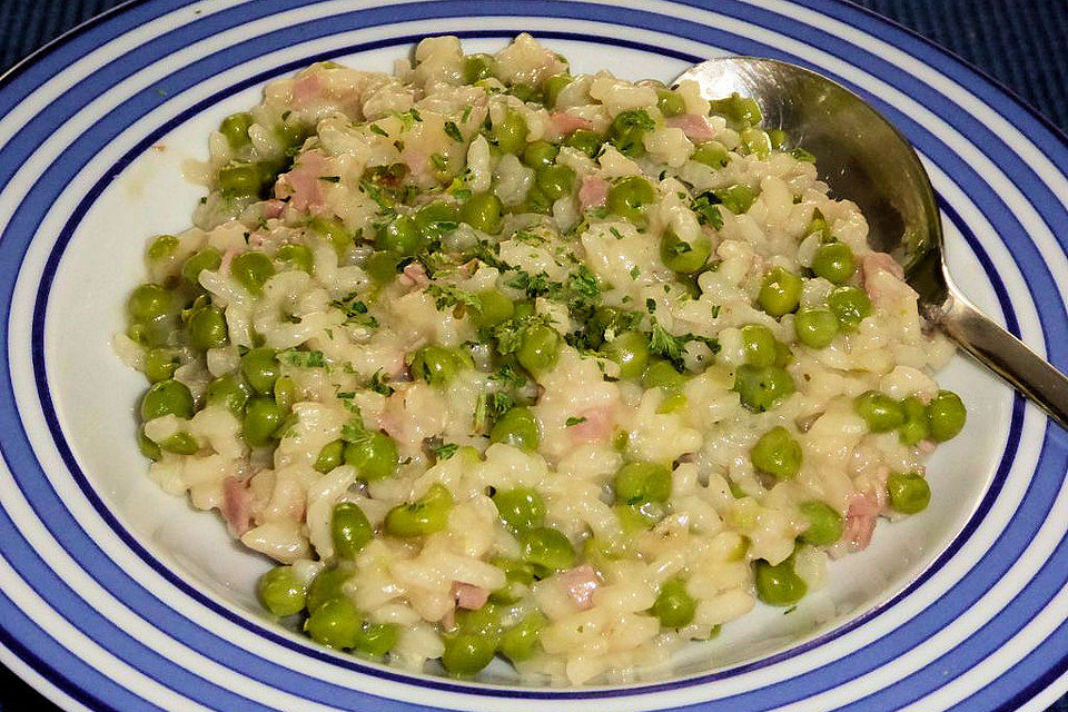 Risotto mit Erbsen