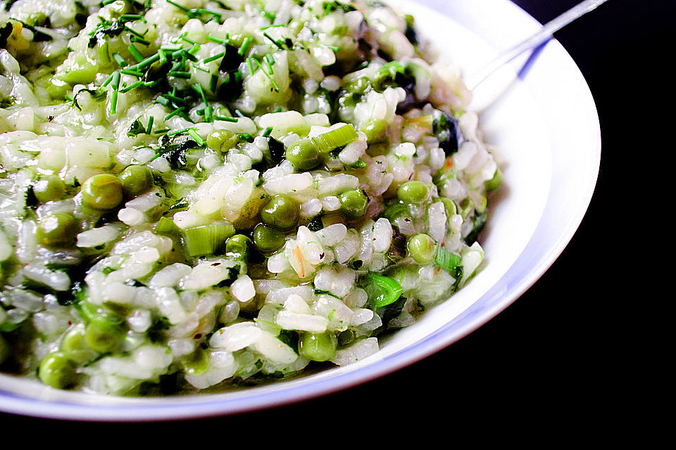 Risotto mit Erbsen