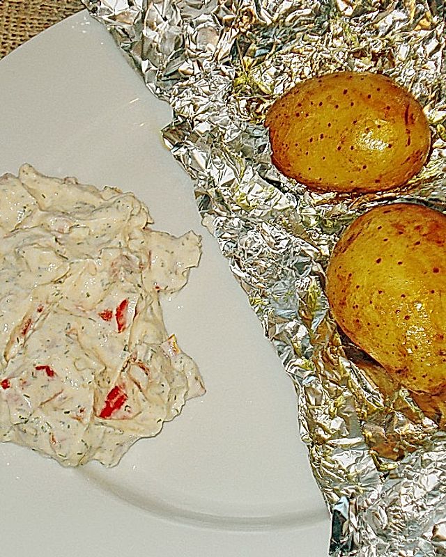 Tomatenquark mit Kartoffeln
