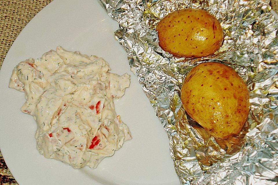 Tomatenquark mit Kartoffeln