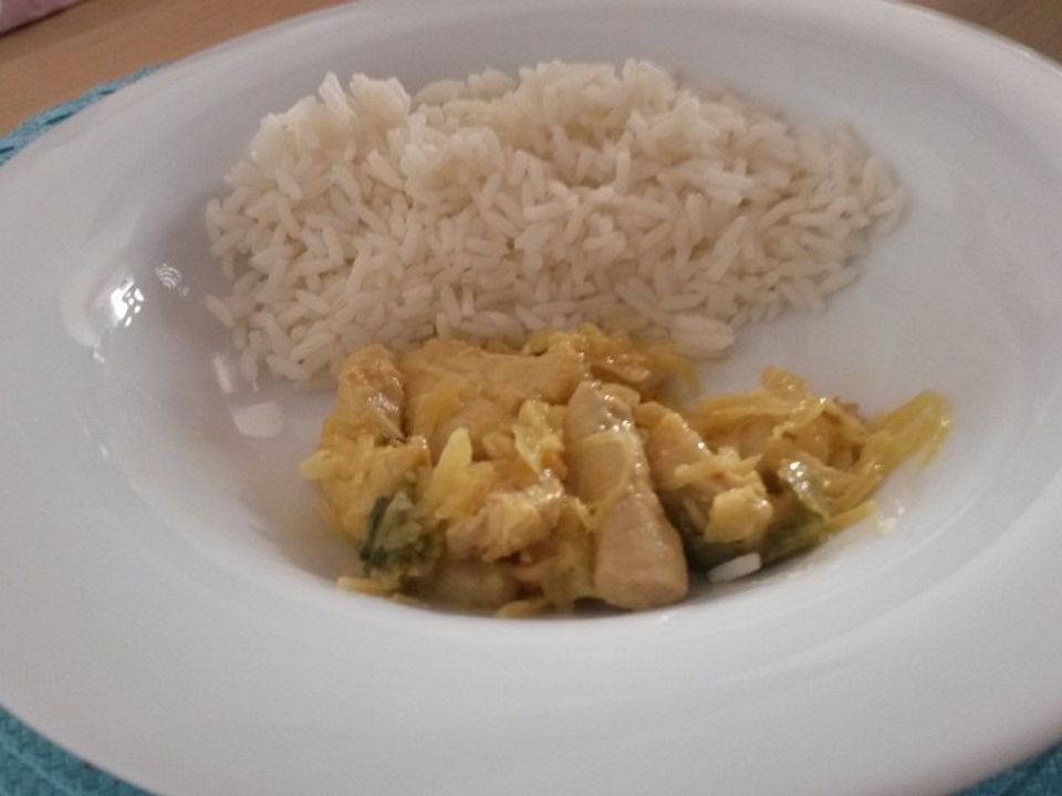 Hähnchenbrust mit Currykraut von 08-15Koch| Chefkoch