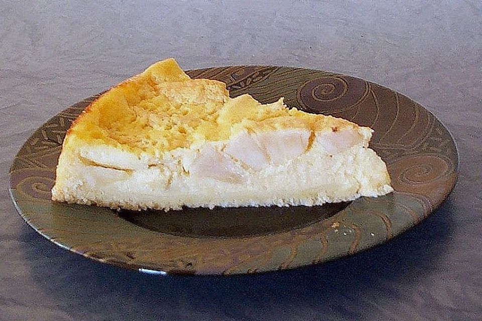 Apfelkuchen mit Creme - Guss