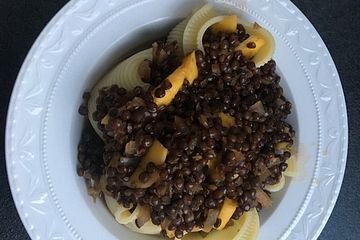 Balsamico Linsen Mit Pasta Von Blulichblau Chefkoch 