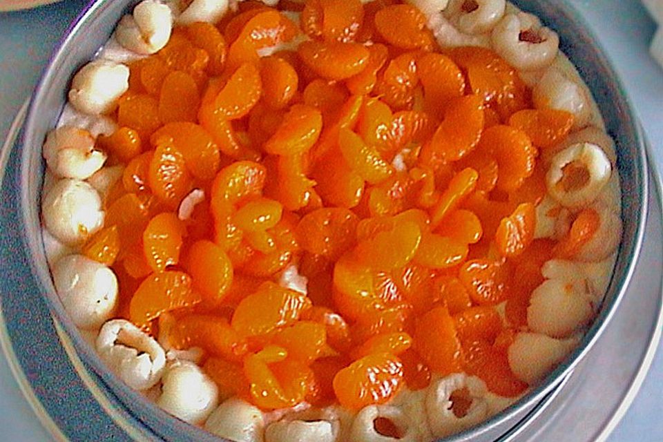 Litschi - Käsekuchen ohne Boden Litschi - Käsekuchen ohne Boden