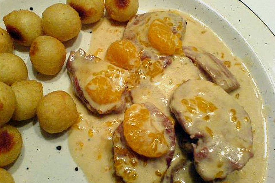 Orangensauce zu Filet (oder Geflügel)