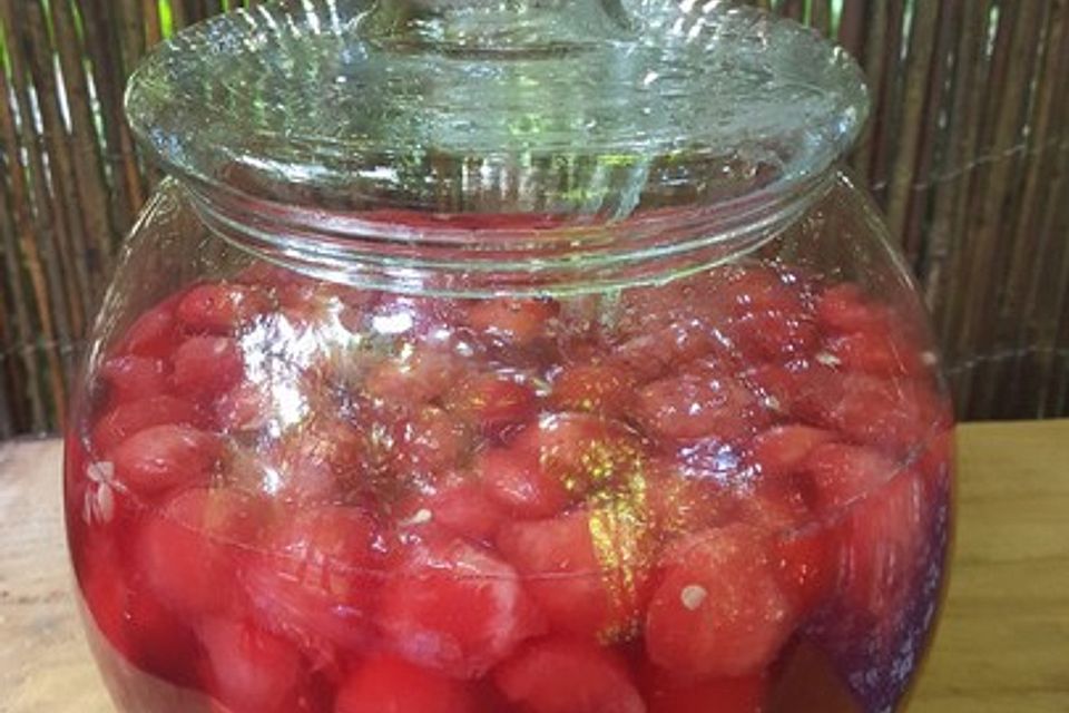 Himbeer-Melonen-Bowle alkoholfrei