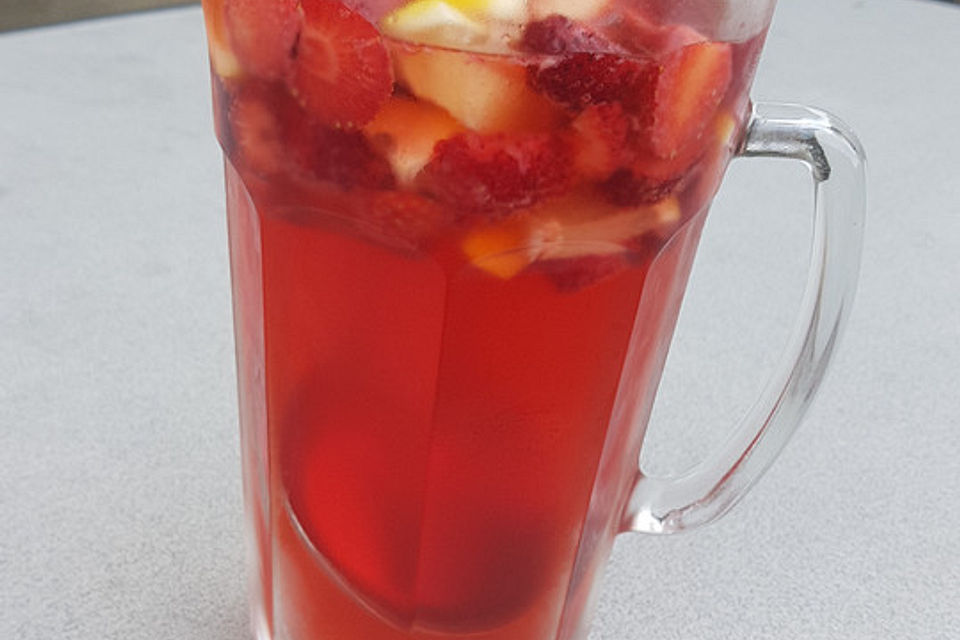 Himbeer-Melonen-Bowle alkoholfrei