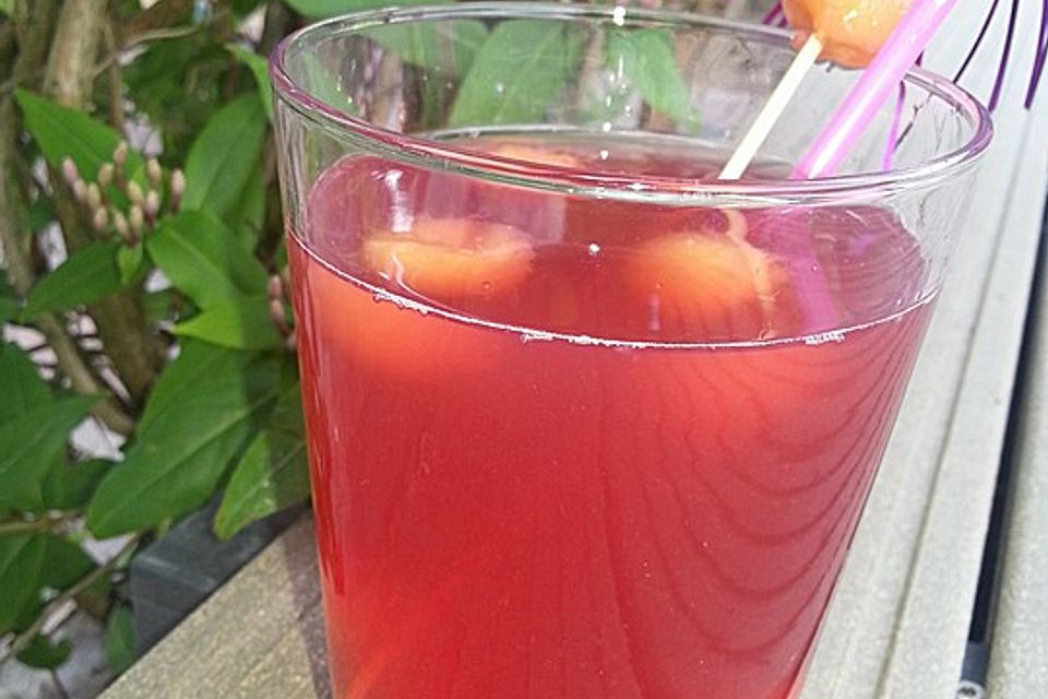 Himbeer-Melonen-Bowle alkoholfrei