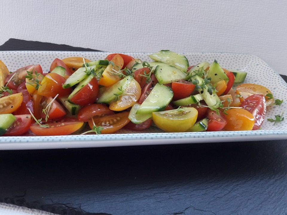 Tomaten-Gurken Salat von dieter1954| Chefkoch