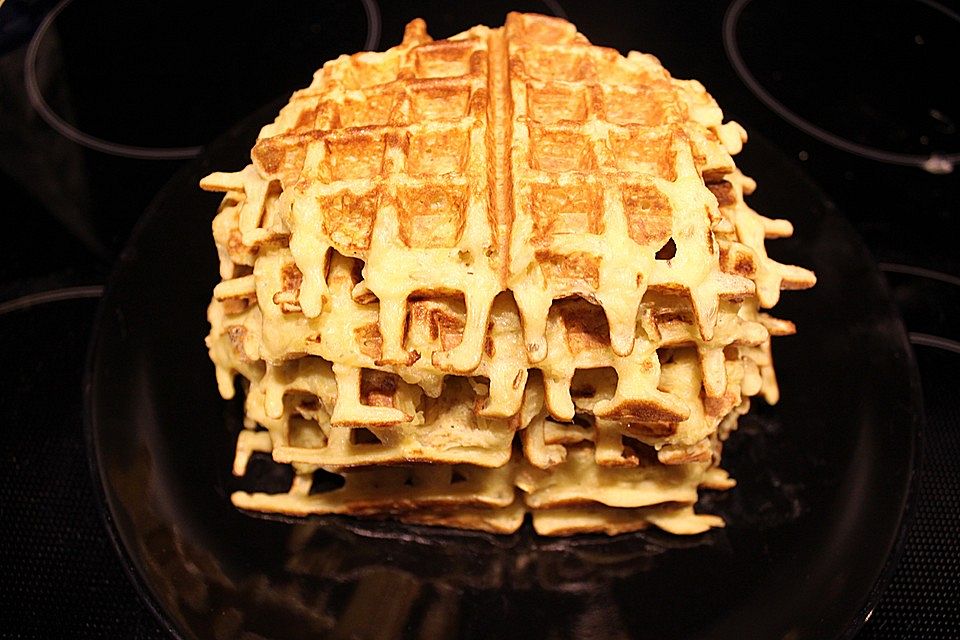 Kartoffelpuffer aus dem Waffeleisen