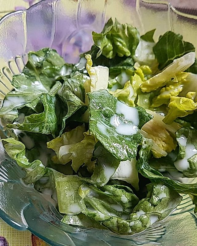 Salat mit Buttermilch - Dressing
