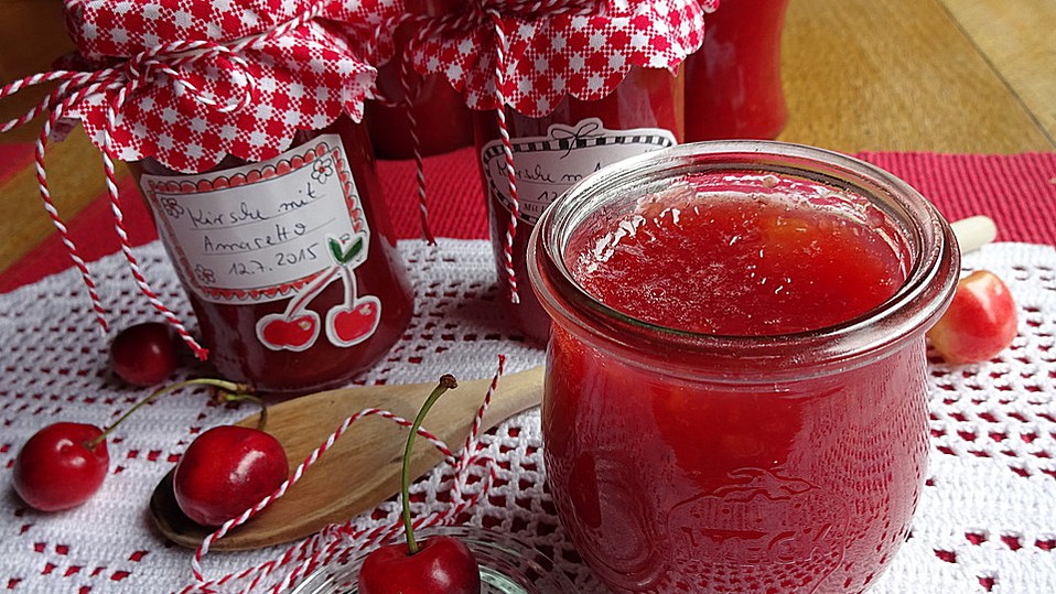 Kirschmarmelade mit Amaretto von tasmia Kirschmarmelade mit Amaretto von tasmia