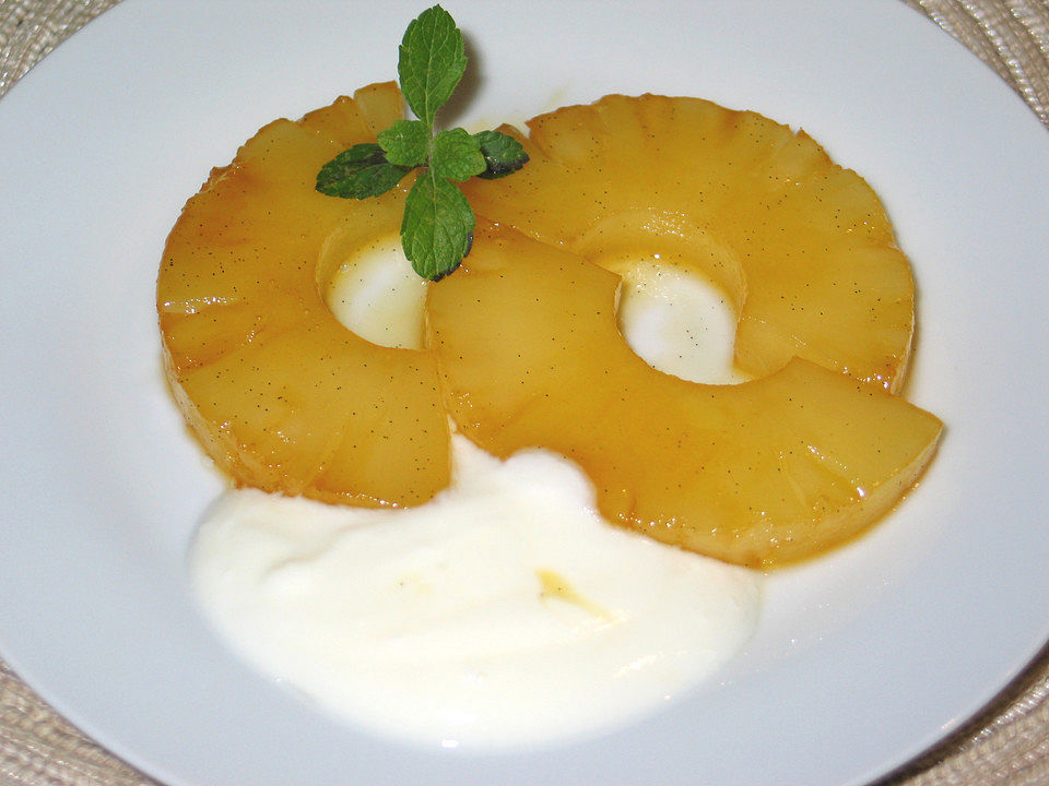 Karamellisierte Vanille - Ananas von blulichblau| Chefkoch