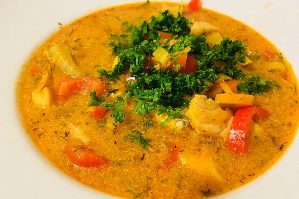 Mediterrane Fischsuppe