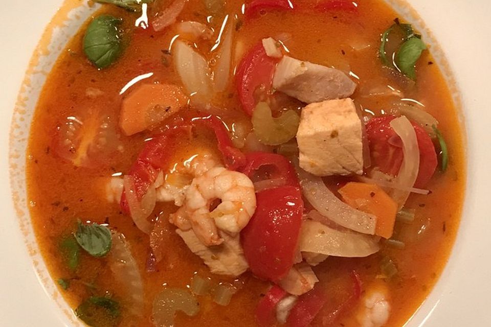 Mediterrane Fischsuppe