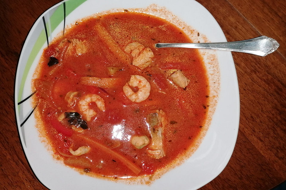 Mediterrane Fischsuppe