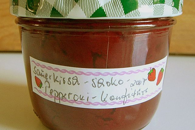 Sauerkirsch - Schoko - Chili - Konfitüre von Kräuterjule| Chefkoch