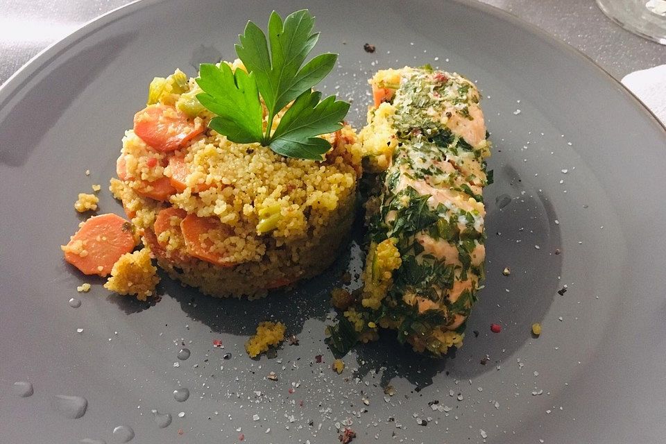 Lachs-Couscous-Päckchen