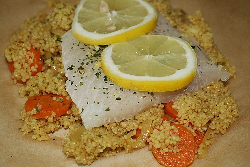 Lachs-Couscous-Päckchen