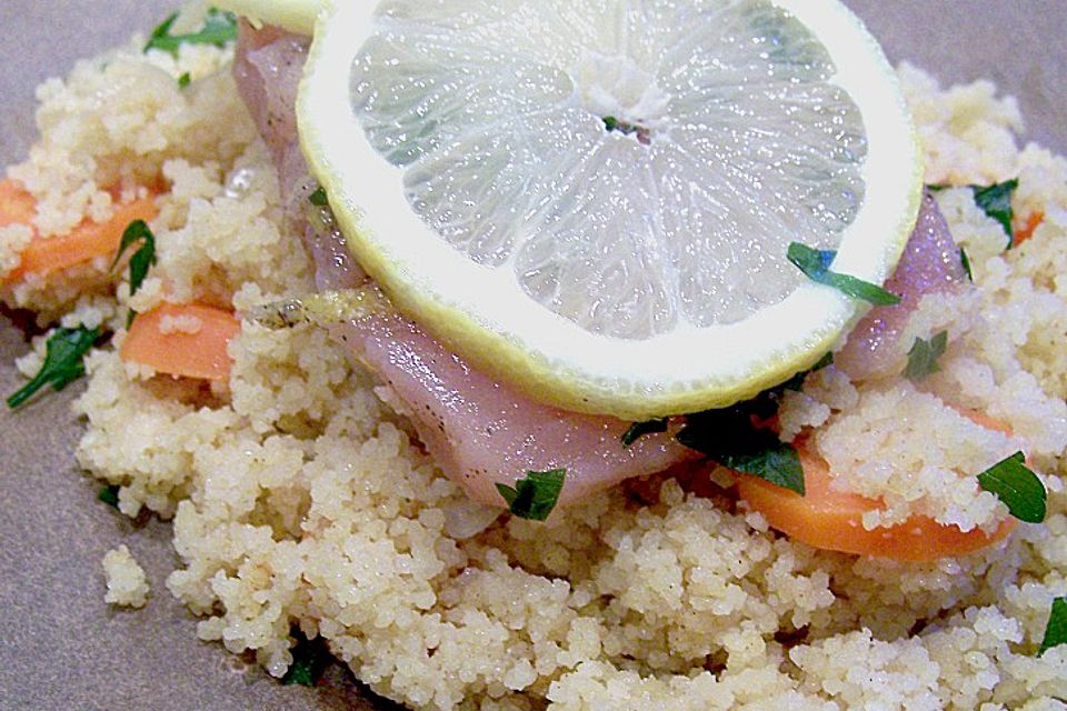 Lachs-Couscous-Päckchen