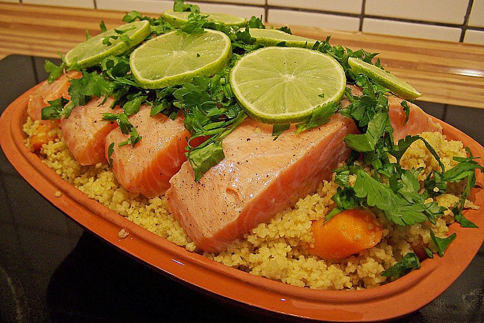 Lachs-Couscous-Päckchen