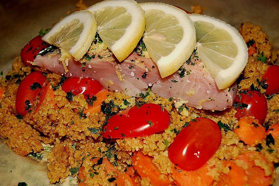 Lachs-Couscous-Päckchen