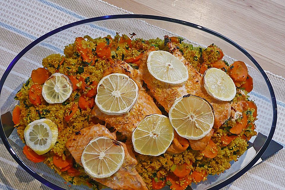 Lachs-Couscous-Päckchen