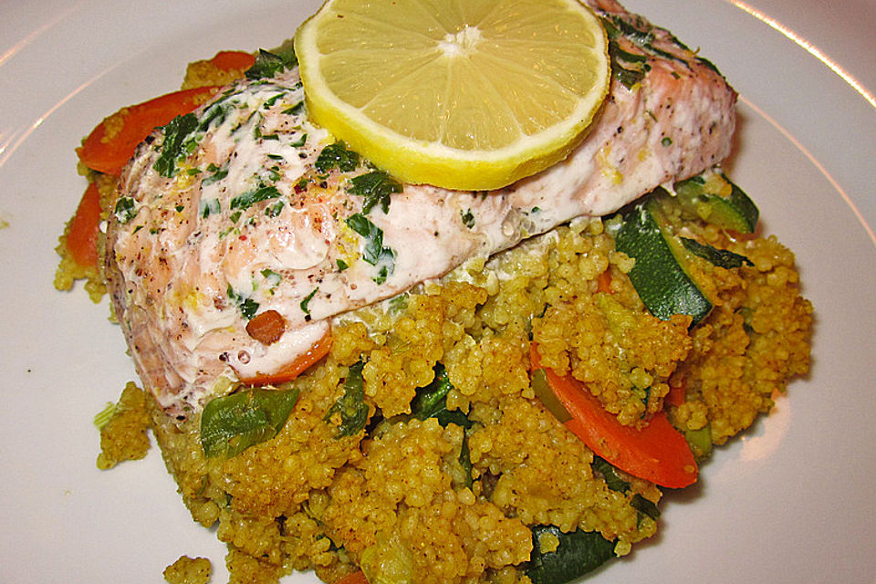 Lachs-Couscous-Päckchen