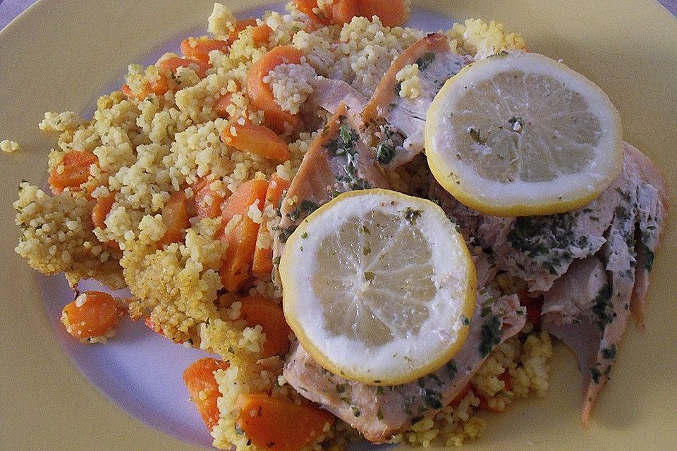 Lachs-Couscous-Päckchen