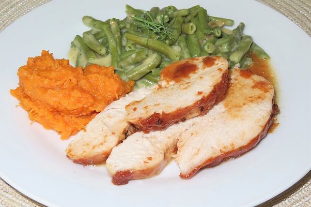 Truthahnbrust mit Aprikosensauce von schleifhexe| Chefkoch