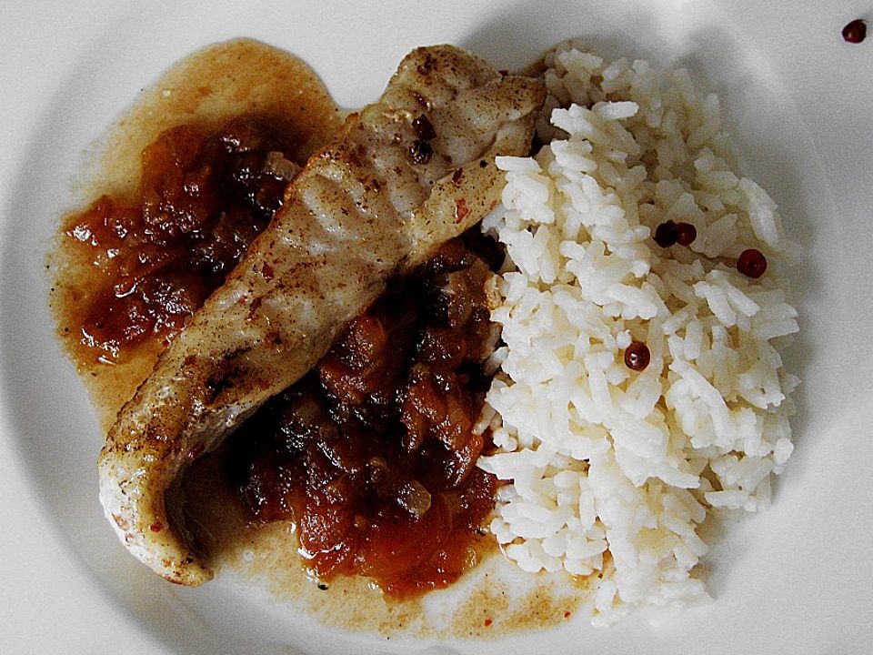 Seeteufel mit Tomaten - Vanille - Soße von impala| Chefkoch