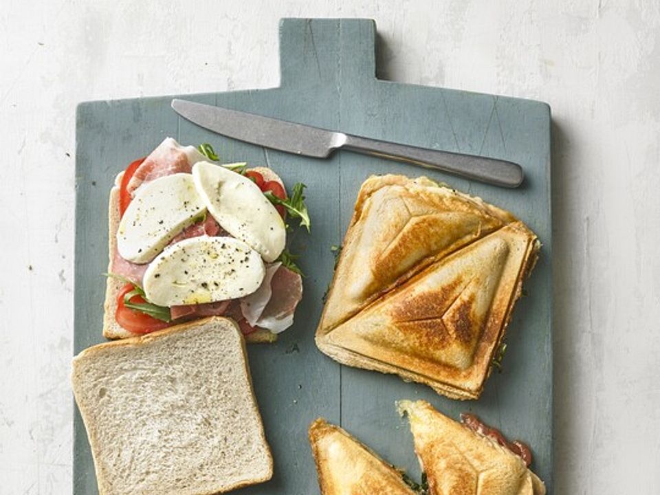 Sandwich mit Mozzarella, Tomaten und Parmaschinken von Cyberlady| Chefkoch