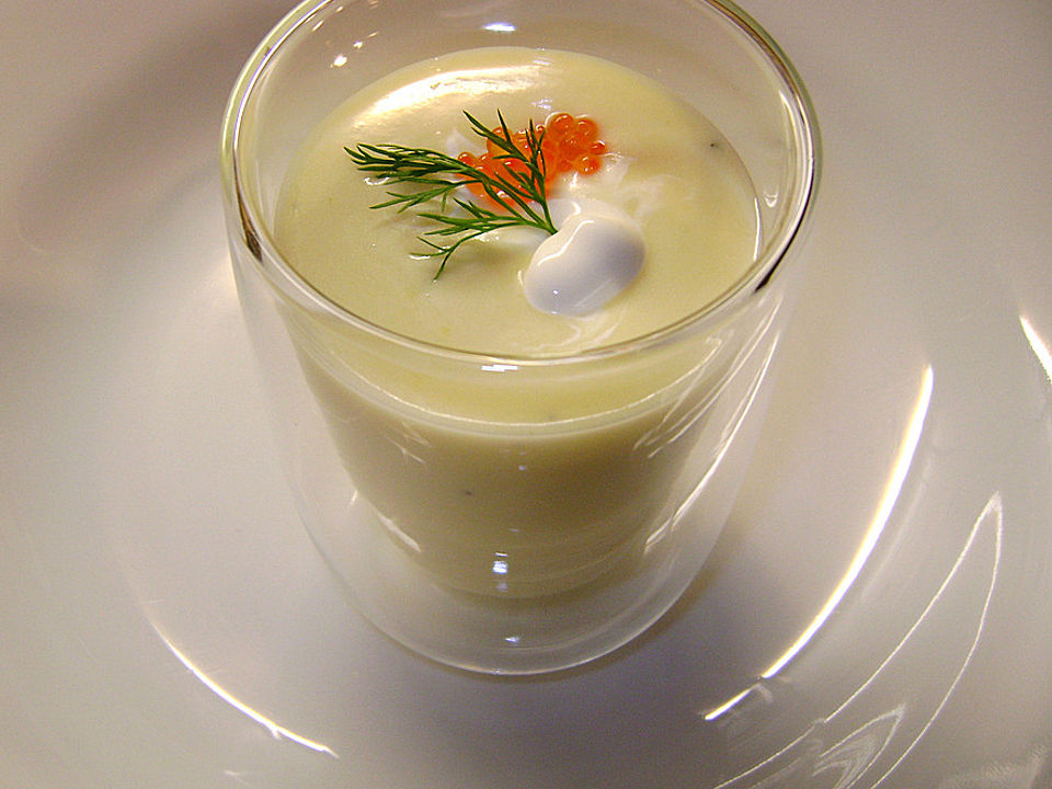 Limetten-Vichyssoise mit Lachskaviar von bushcook| Chefkoch