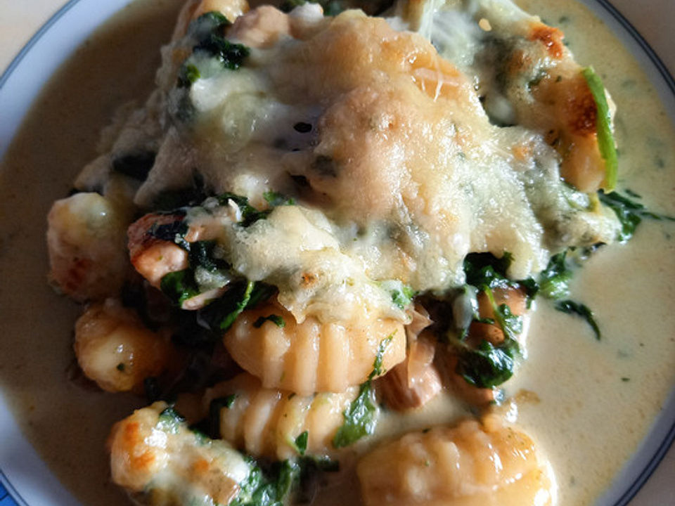 Gnocchi-Spinat-Auflauf mit Hähnchen und Curry von sterntaler216 | Chefkoch Gnocchi-Spinat-Auflauf mit Hähnchen und Curry von sterntaler216 | Chefkoch