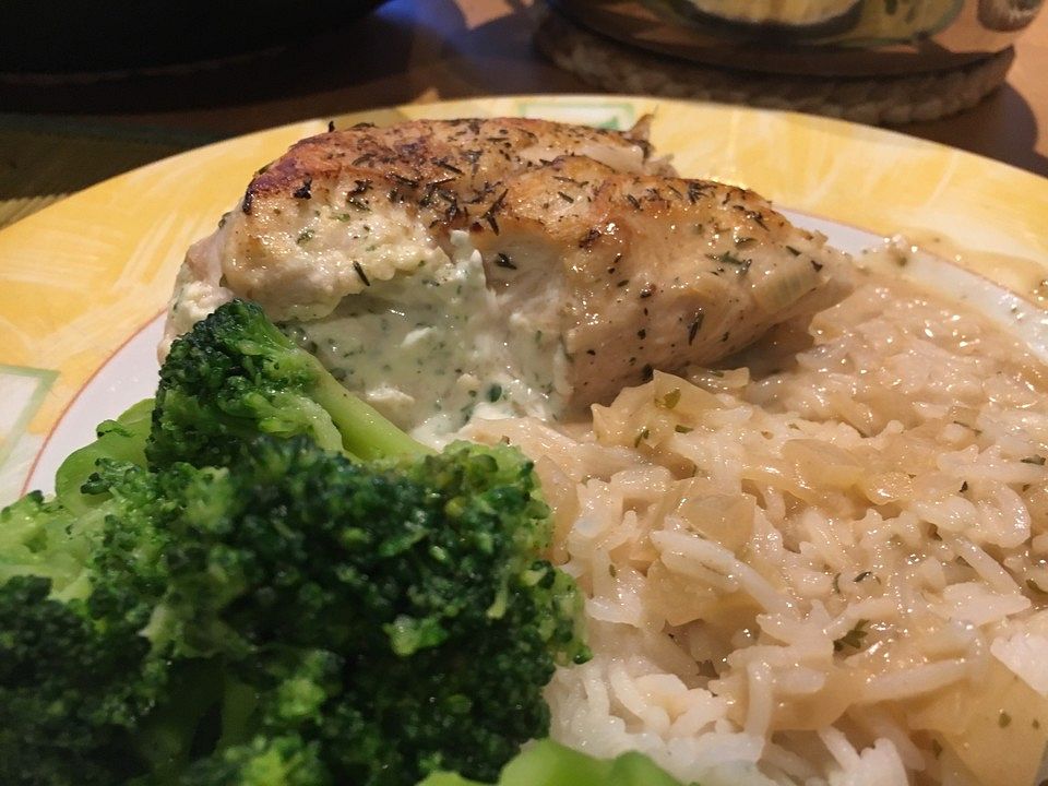 Gefüllte Hähnchenbrust mit Brokkoli und Reis von Kassiopaia84| Chefkoch