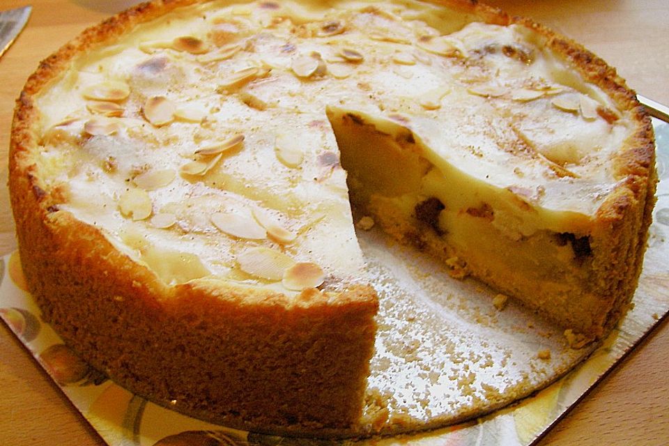 Bratapfelkuchen mit Zimt-Marzipan