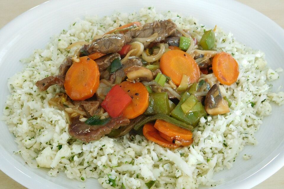 Gemüsepfanne mit Rindfleisch Gemüsepfanne mit Rindfleisch