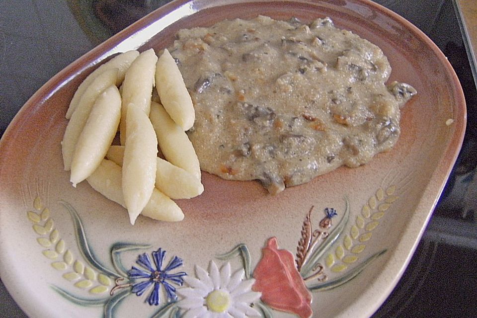 Pikanter Amaranthauflauf mit Champignon