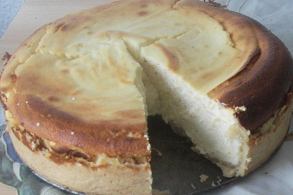 Vanilliger Käsekuchen