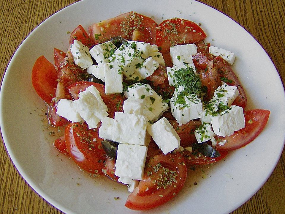 Tomatensalat mit Schaf- oder Ziegenkäse von Hans60| Chefkoch