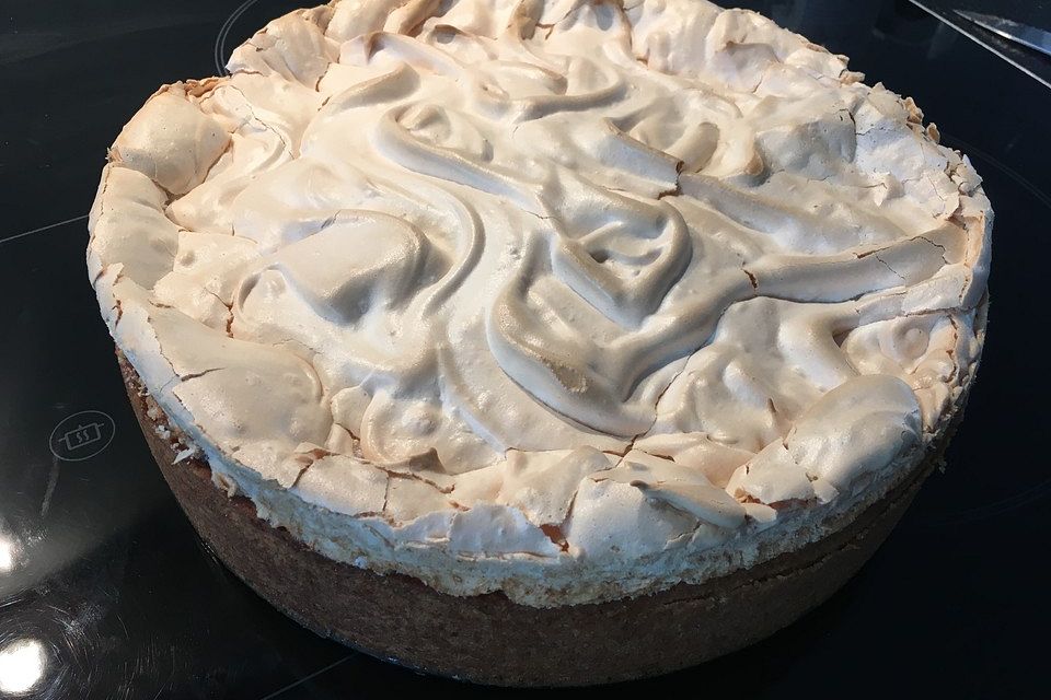 Birnenkuchen mit Baiser